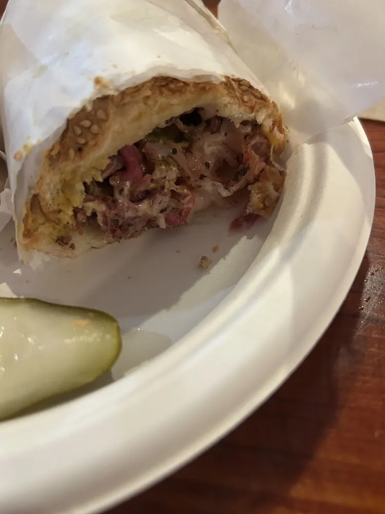 Toasted Hot Pastrami Sandwich Mustard Only